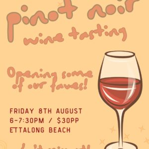 sold out! long jetty pinot noir wine tasting